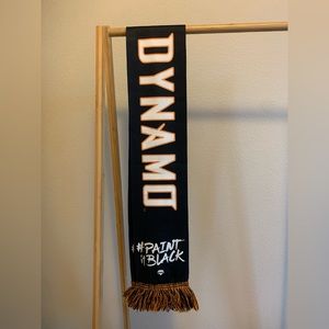 Houston Dynamo Major League Soccer Black #PaintitBlack Rare Scarf - Worn Once